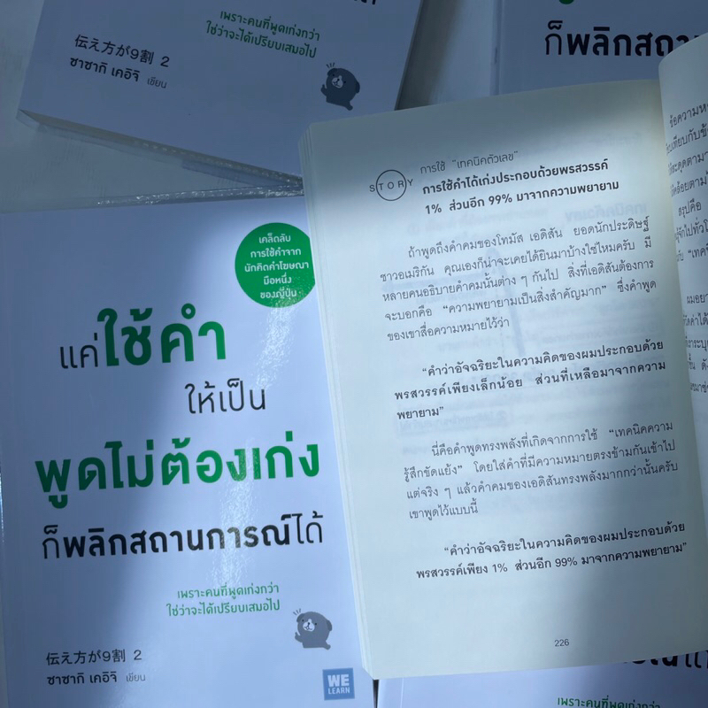 (ห่อปก) แค่ใช้คำให้เป็น พูดไม่ต้องเก่งก็พลิกสถานการณ์ได้ /ผู้เขียน: ซาซากิ เคอิจิ /สำนักพิมพ์: วีเลิร์น(we learn)