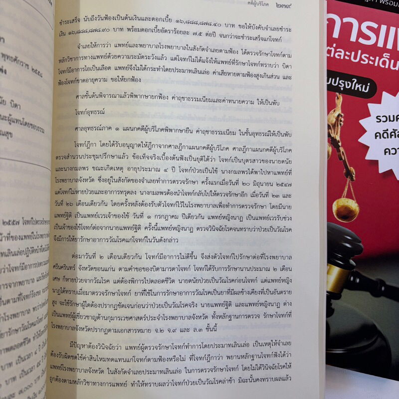 คดีทางการแพทย์แนวคำพิพากษาแต่ละประเด็นที่น่าสนใจ (ขวัญชัย โชติพันธุ์) / ปีที่พิมพ์ : 2567