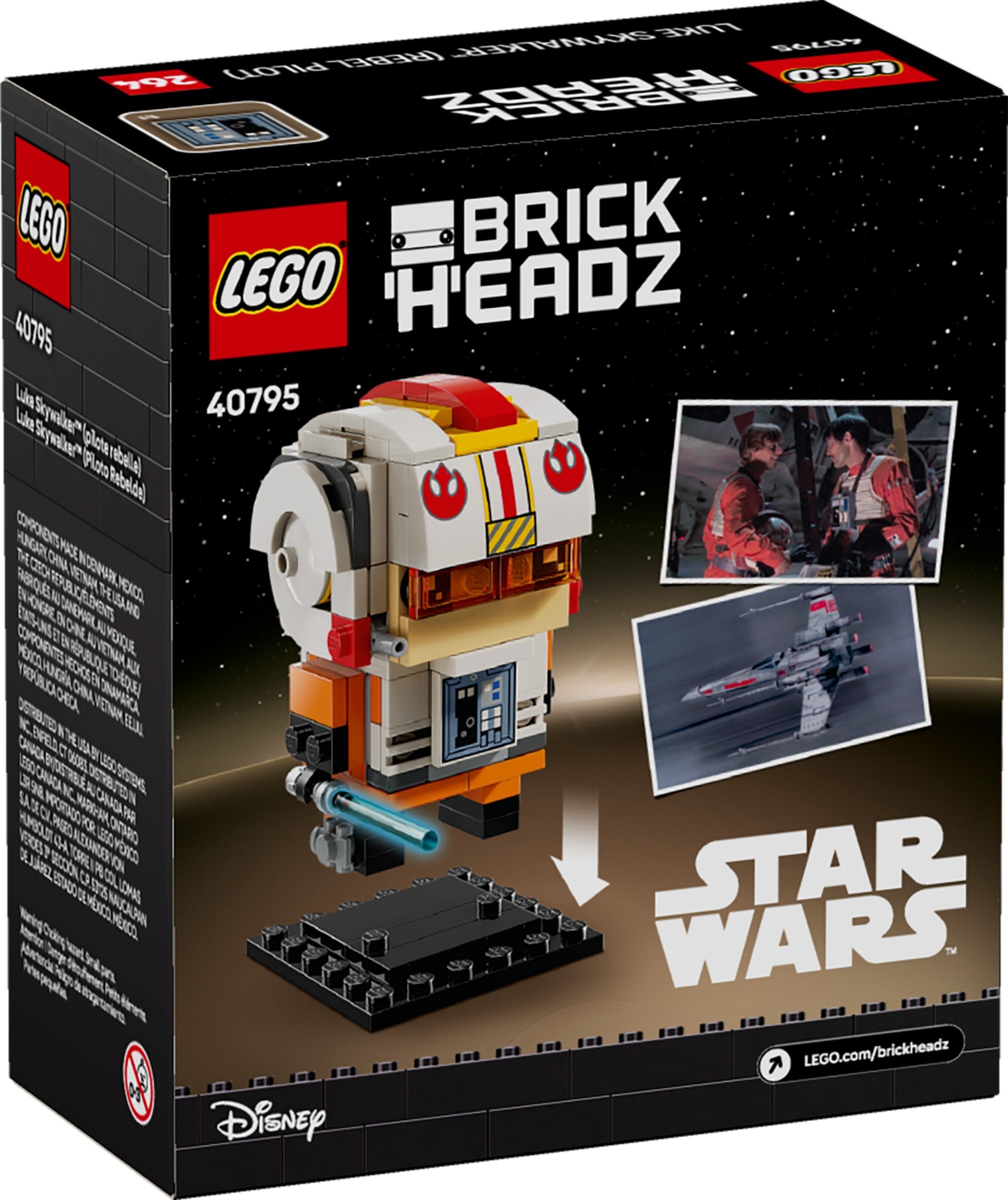 LEGO Brickheadz Star Wars เลโก้ 40795 Luke Skywalker (Rebel Pilot)
