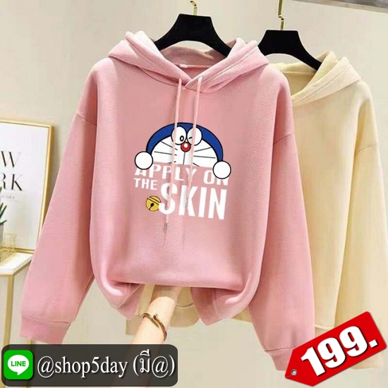 🔥 เสื้อกันหนาวมีฮูด DORAEMON เสื้อผู้หญิงและผู้ชายน่ารักสุดๆ ‼️