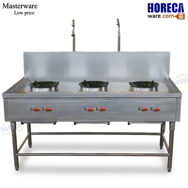 KB5 3 burner water table, length 150x750x750+250, Masterware brand