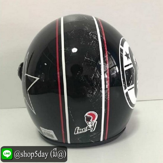 AVEX หมวกกันน็อคเต็มใบ รุ่นTEENAGE star 8 สีดำเงา แว่นดำ