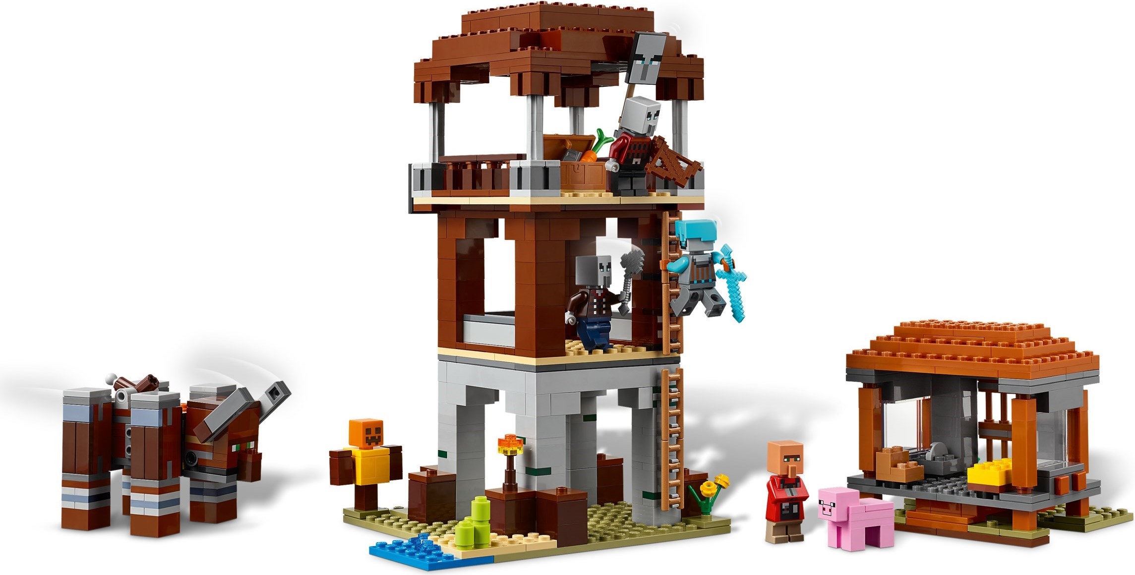 LEGO Minecraft เลโก้ 21278 The Pillager Outpost and Ravager