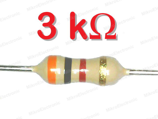 ตัวต้านทาน 3k 1/4W 5% แพ็คละ 10 ตัว 510Ohm 0.25W Carbon Film Fixed Resistor