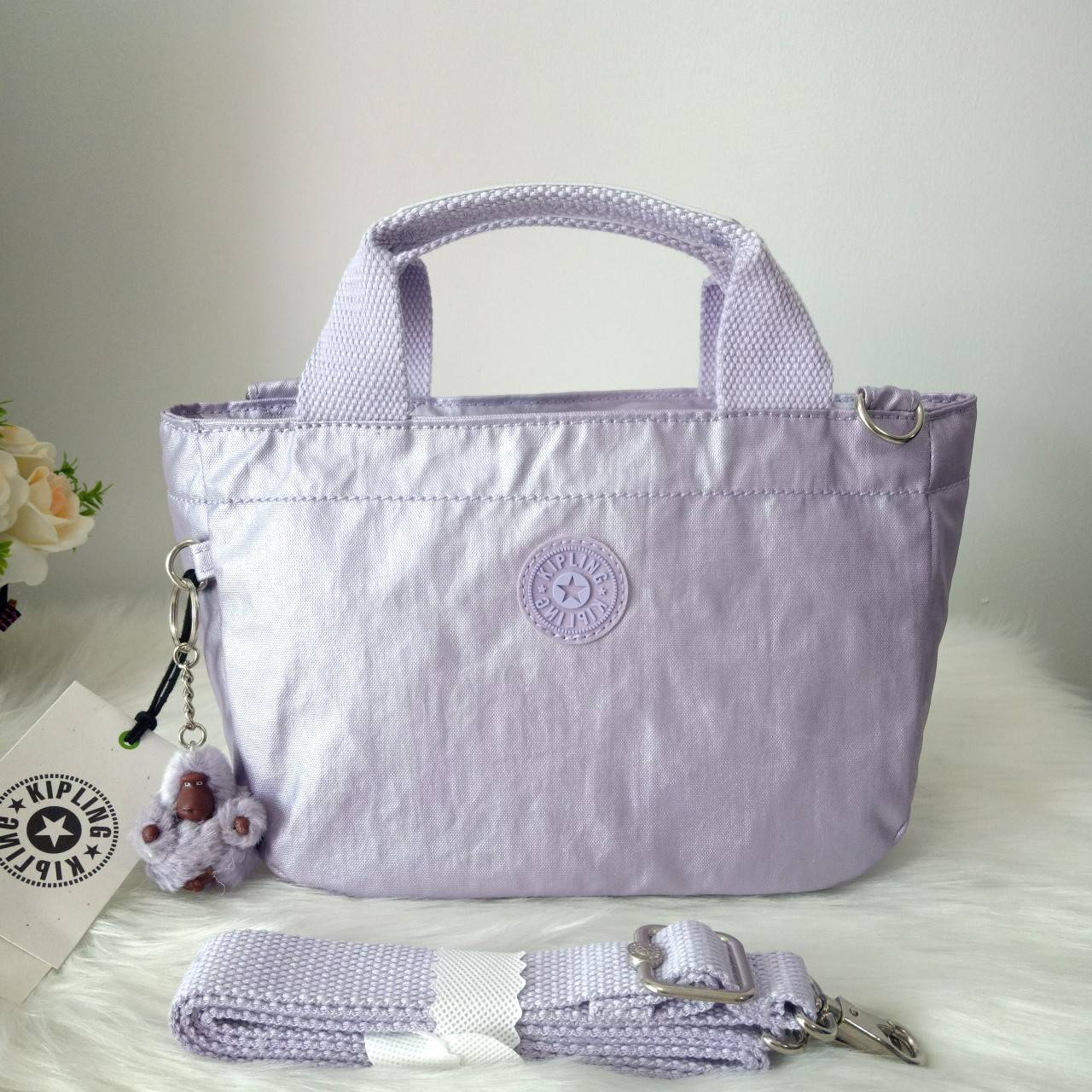 กระเป๋า kiplingแท้ Sugar S II กระเป๋าถือ สะพายไหล่ กระเป๋าคิปลิ้ง กระเป๋าคิปลิง