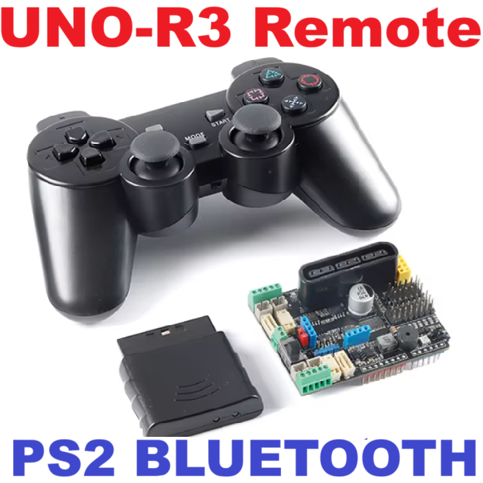 PS2 bluetooth remote control with four-way motor driver expansion board Compatible with Arduino UNO R3
