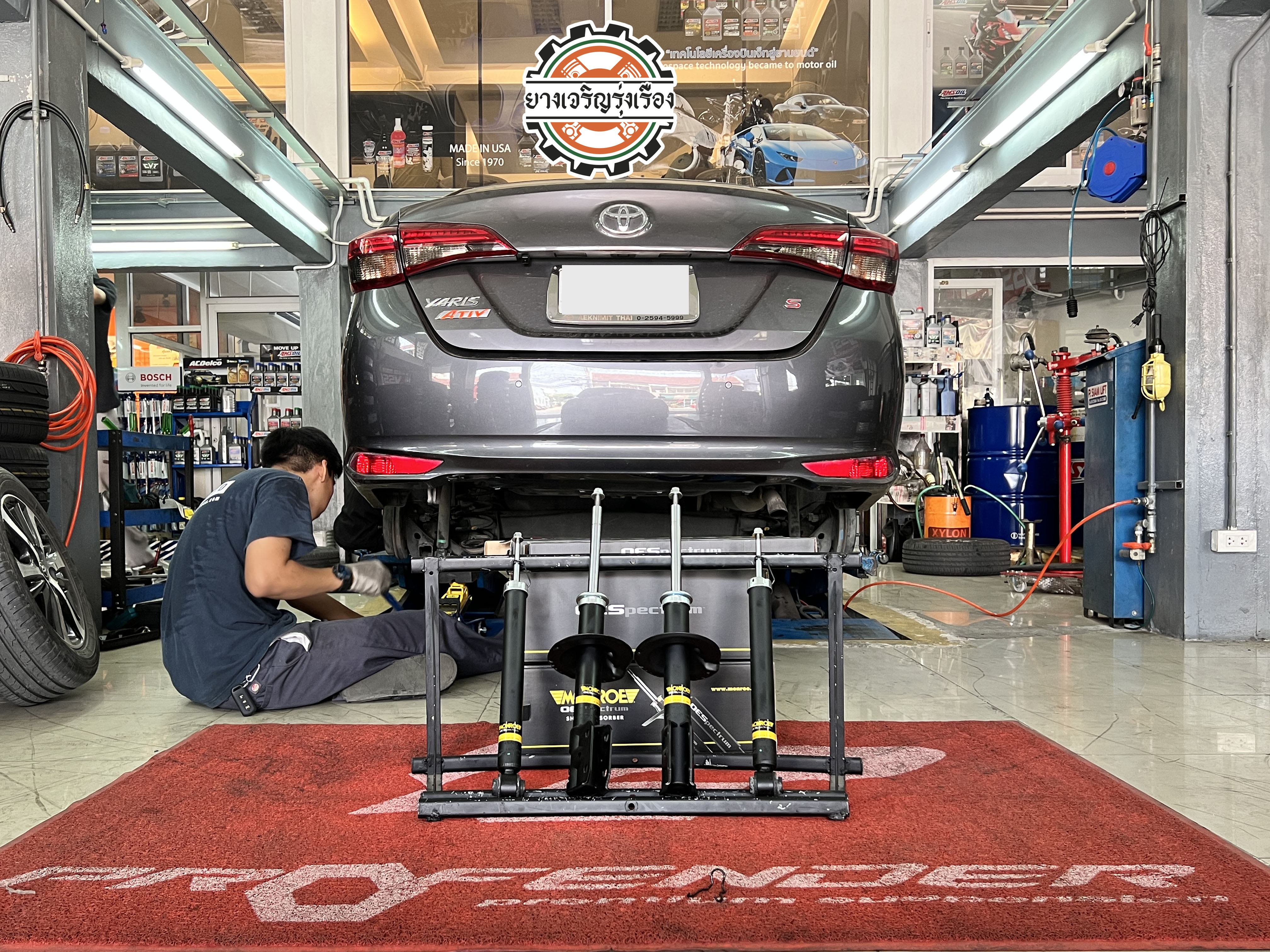 TOYOTA YARIS ATIV เข้ารับบริการติดตั้งโช๊คอัพใหม่คูหน้า เนื่องจากคู่หลังเพิ่งจะเปลี่ยนได้ไม่นาน คู่หน้าก็มีอาการย้วยโยน [+] Monroe Oe spectrum เซ็ทโช๊คอัพเซ็ท หน้าหลัง = 9,600 บาท ล้อเดิม ยางเดิม ก็ขับสนุกได้ [+] พร้อมบริการติดตั้ง + Set up ให้เหมาะกับยาง [+] ขับสนุกด้วยบริการ ตั้งศูนย์ละเอียดให้เหมาะกับการใช้งานและลักษณะของช่วงล่าง --------------------------------- โทร : 08-6544-5963 บุ๊ก และทีมงาน ยินดีต้อนรับครับ 𝙊𝙪𝙧 𝙎𝙚𝙧𝙫𝙞𝙘𝙚 บริการทางร้าน เรารับทำอะไรบ้าง 🔧 ติดตั้งยางแบบไร้รอย 100% 🔧 บริการสลับยาง ตามอายุ 🔧 มียางรถยนต์ทุกยี่ห้อให้เลือกซื้อ 🔧 เช็คช่วงล่าง แก้ปัญหาให้ตรงจุด 🔧 บริการล้างลิ้นปีกผีเสื้อ 🔧 บริการเช็คระยะรถยนต์ 🔧 เปลี่ยนถ่ายของเหลวทั้งระบบ 🔧 ตั้งศูนย์ด้วยเครื่อง HUNTER นำเข้าจาก USA #รถยนต์มีปัญหาไม่รู้ต้องแก้ตรงไหน ทางเรายินดี ตรวจหาปัญหาและหาวิธีแก้ บอกลูกค้าก่อนลงมือทำเสมอราคาเป็นธรรมไม่เอาเปรียบ สบายใจคุณลูกค้า ---------------------------------- ดูแลให้คำปรึกษาทุกปัญหาคาใจ ไม่ทิ้งลูกค้า มีบริการหลังการขาย 【ให้ผู้เชี่ยวชาญของเรา ดูแลรถคุณ】 ร้านยางเจริญรุ่งเรือง ยินดีต้อนรับครับ ---------------------------------- #โช๊คอัพรถยนต์ #monroe #yss #kayaba #profender #ร้านยางเจริญรุ่งเรือง #นนทบุรี #งามวงศ์วาน #amsfix #บริการช่วงล่างรถยนต์ #ซ่อมบำรุงช่วงล่าง #เซทอัพโช๊คอัพรถยนต์