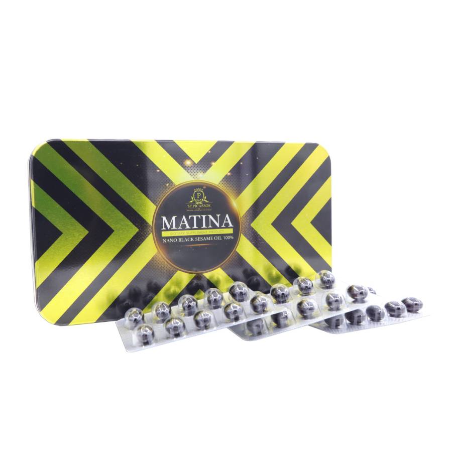 Matina มาทิน่าเซซามีนงาดำ 1 กล่อง 1200.-