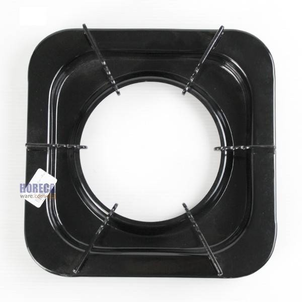 อะไหล่ จานครอบหัวเตา เหลี่ยม 9นิ้ว สีดำ ตรานาโนเทค