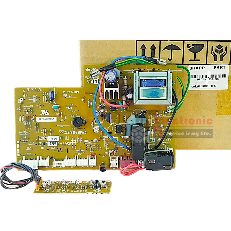 แผงบอร์ดควบคุมแอร์คอยเย็นSHARP-ชาร์ป รุ่น AH-PTX11-อะไหล่ใหม่แท้บริษัท