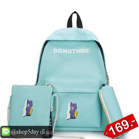 กระเป๋าเป้ สะพายหลัง ชุดเซต 3 ชิ้น