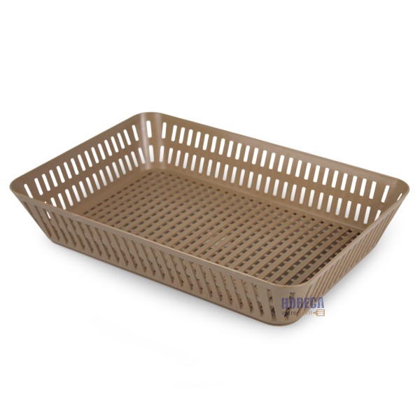 ตะแกรงเหลี่ยม ลายหวาย 38x25x8cm เอสเอน สหเมธี