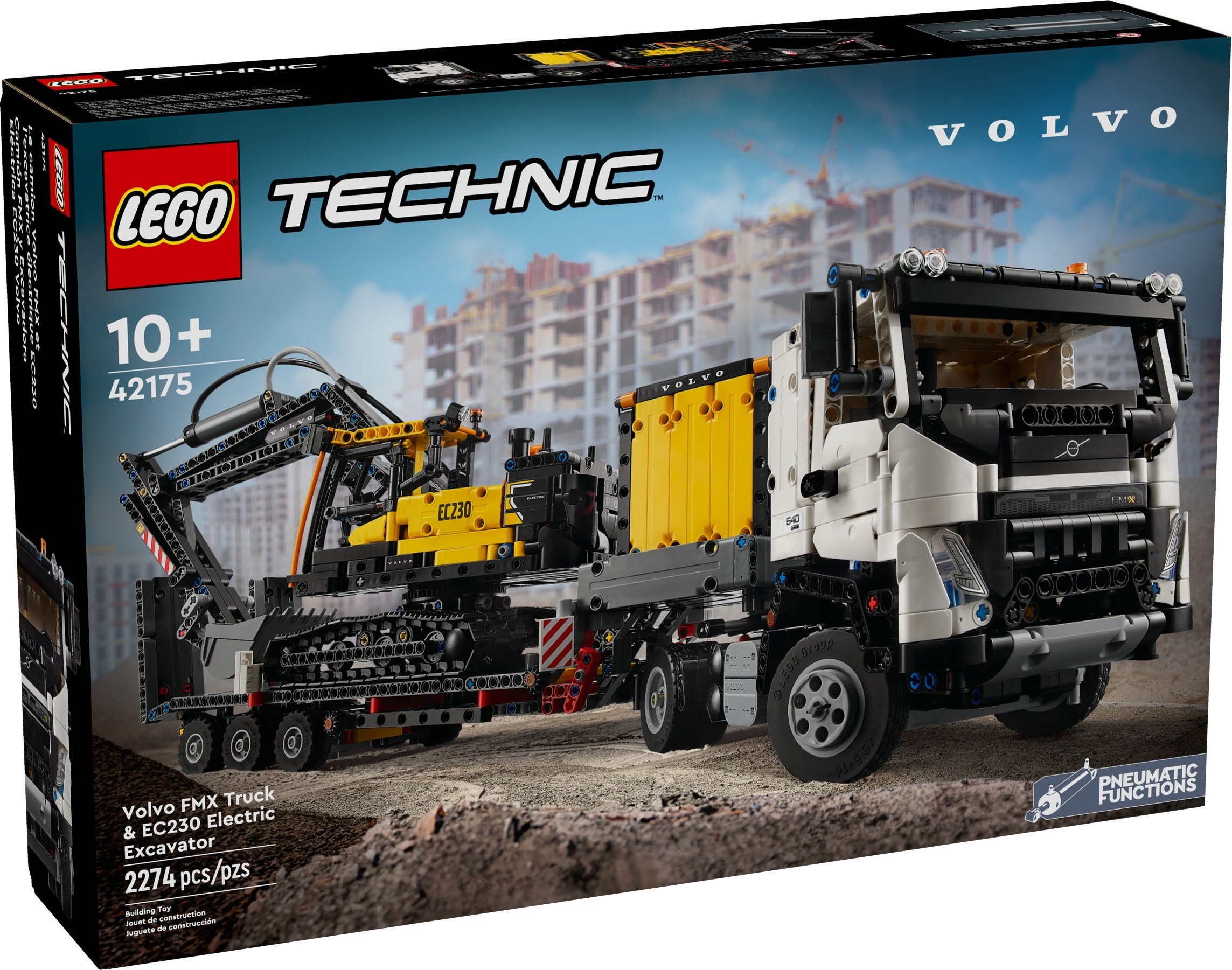 LEGO Technic เลโก้ 42175 Volvo FMX Truck & EC230 Electric Excavator