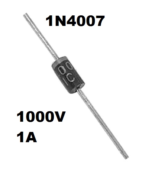 1N4007 1000V 1A Silicon Rectifiers Diode ไดโอด