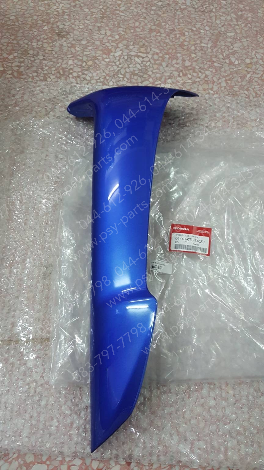 บังลม WAVE 100K, WAVE 100R แท้ๆ ซ้าย-สีน้ำเงิน (B325) 64440-KTL-740ZC