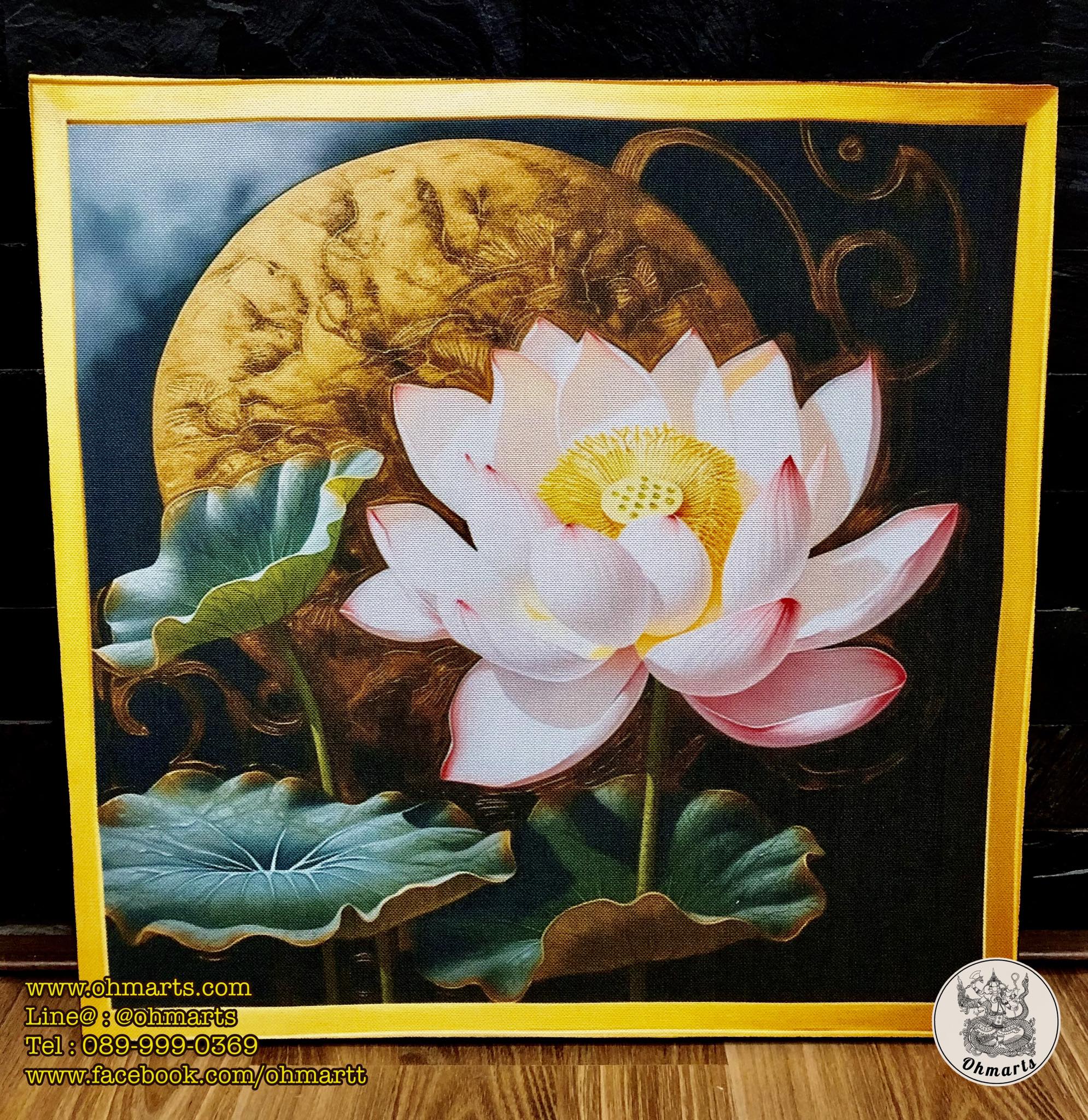ศิลปะภาพพิมพ์ดอกบัว Lotus_01