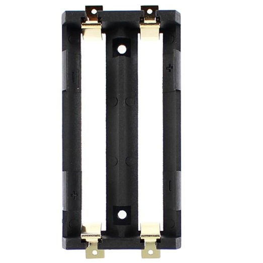 รางถ่าน 18650 แบบ 2 ก้อน 3.7V 18650 Battery Holder SMD Battery Box 2 slot Power Bank Storage Case Bronze Pins SMT