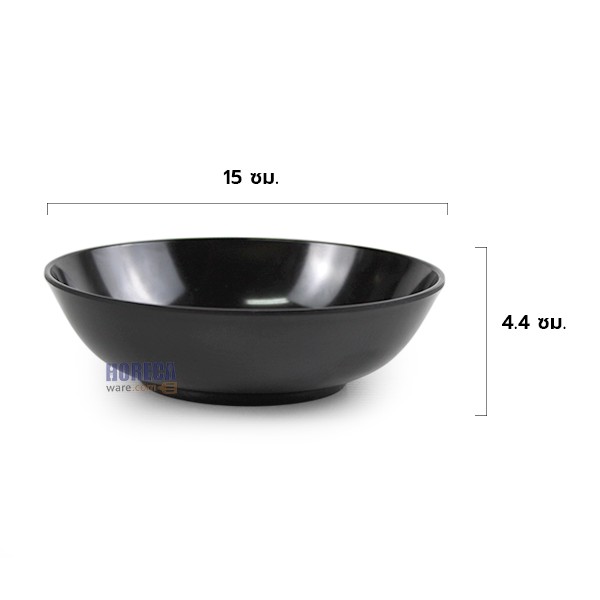 [Black] 6-inch round lotus leaf bowl, smiling fish, pro