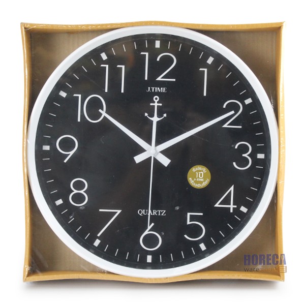 14" wall clock, no edge, assorted colors, Jettime brand