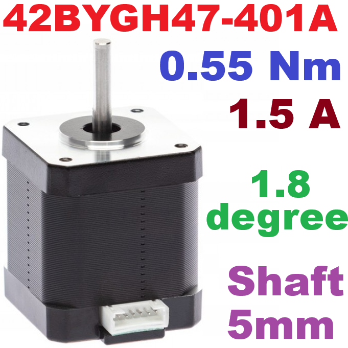 42BYGH47-401A (NEMA 17) stepper motor 42 mm.1.5A 0.55n 1.8 degree engraving machine 3D printer สเตปปิ้งมอเตอร์ สเตปมอเตอร์