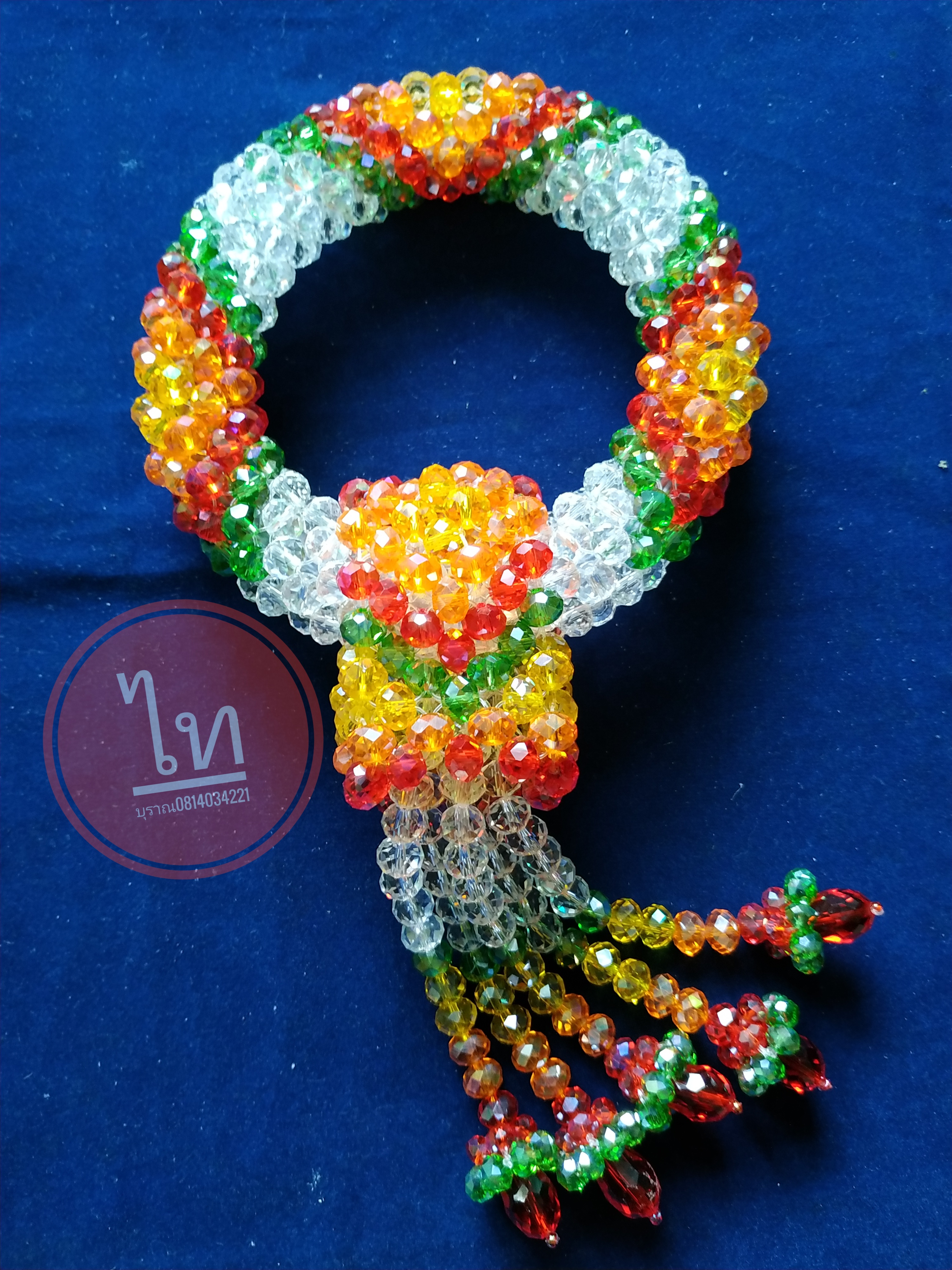 มาลัยคริสตัลขนาดใหญ่ B 002