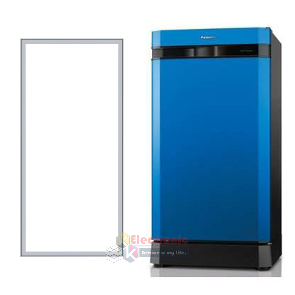 ขอบยางประตูตู้เย็น Panasonic-(พานาโซนิค)สำหรับรุ่น_NR-AH182/NR-AH183/NR-AH184/NR-AH185/NR-AH186/NR-AH188_อะไหล่แท้ ใส่ง่าย ขนาด 53*103 เซนติเมตร-ขอบยางแบบศรกดตามร่อง