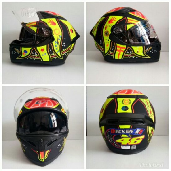 🔥หมวกกันน็อค DECKEN K5 สีดำด้าน