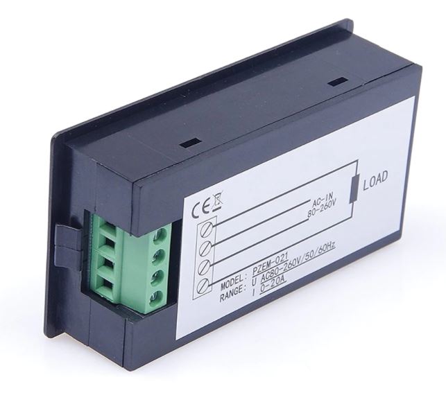 PZEM-021 AC 80-260V 20A 4500W Single Phase Digital LCD Ammeter Voltmeter 4IN1 Electric Volt Amp Meter Power Kwh