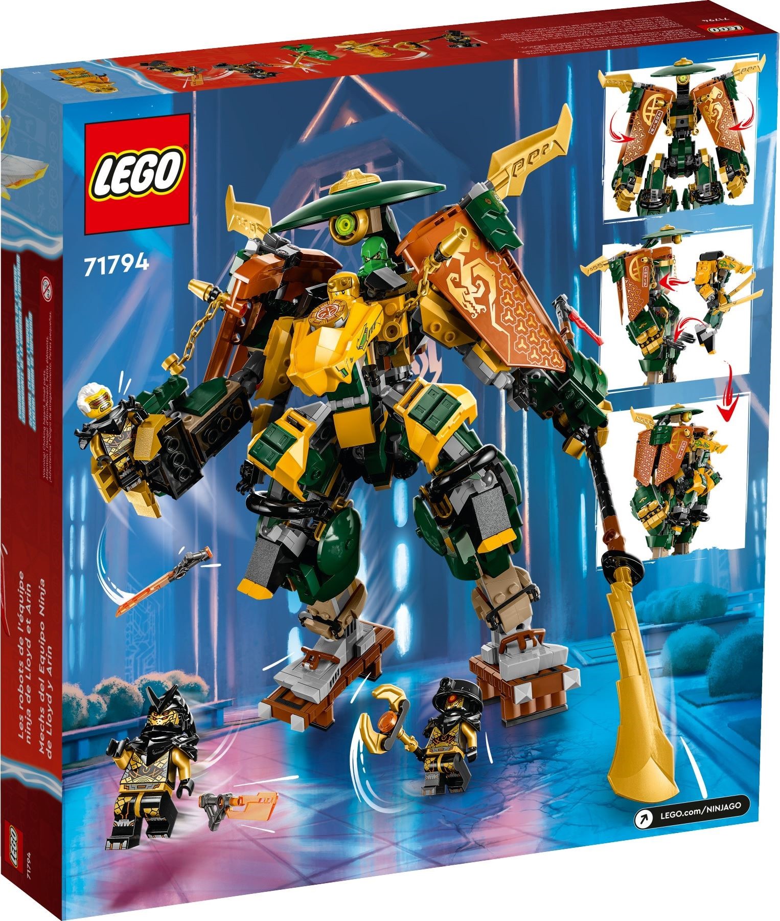LEGO เลโก้ Ninjago 71794 Lloyd and Arin's Ninja Team Mechs