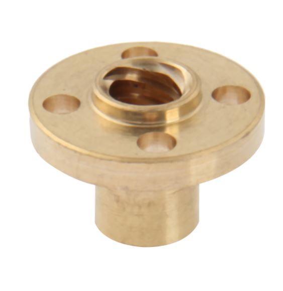 แกนสกรูขนาด 8mm. ยาว 100mm. ระยะเกลียว 2 mm. Lead Screw Dia 8mm Length 100mm pitch 2mm. with Nut T8 Lead Screw for RepRap 3D Printers Parts Trapezoidal Screw Copper Nuts