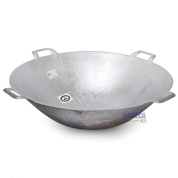 4-handle aluminum pan, lotus leaf shape, No. 33, Arrow brand