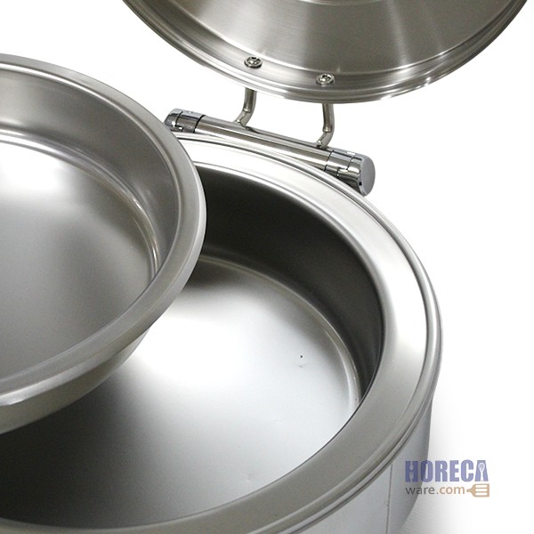 Round food warmer set, glass lid shock absorber, Fofo brand