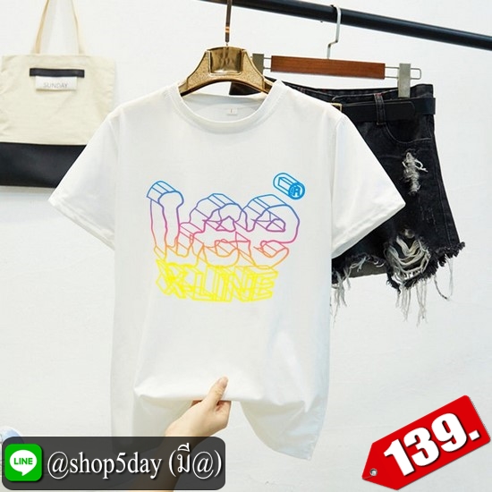 🔥 ใหม่ 2019 ยอดฮิต เสื้อยืดคอกลมลาย Lee