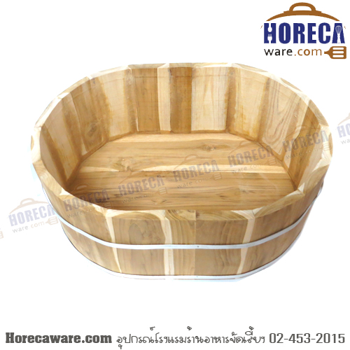 ถังแช่ไวน์ ทรงรี ไม้มุก [mk-wbk4]