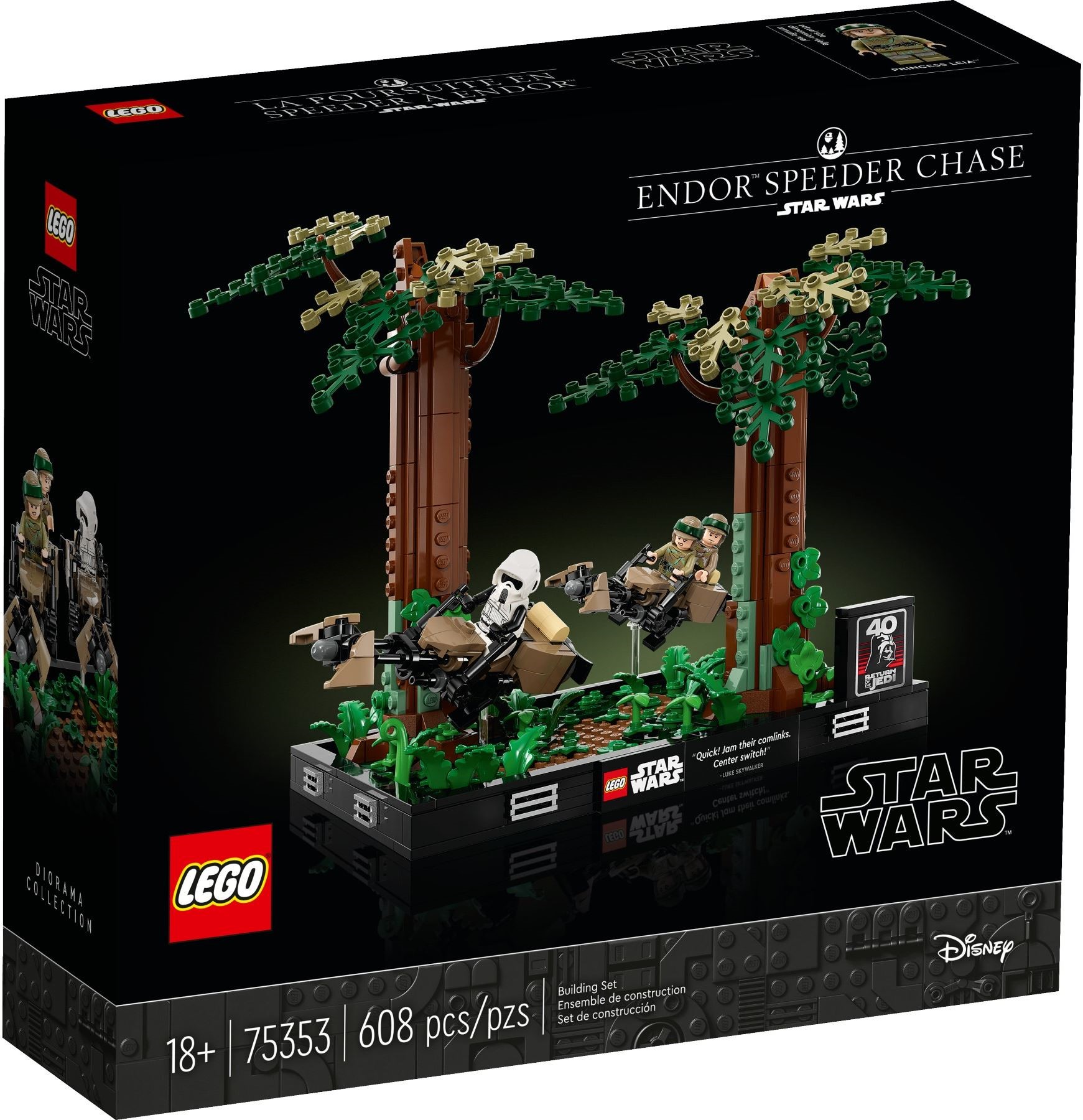 LEGO Star Wars เลโก้ 75353 Endor Speeder Chase Diorama
