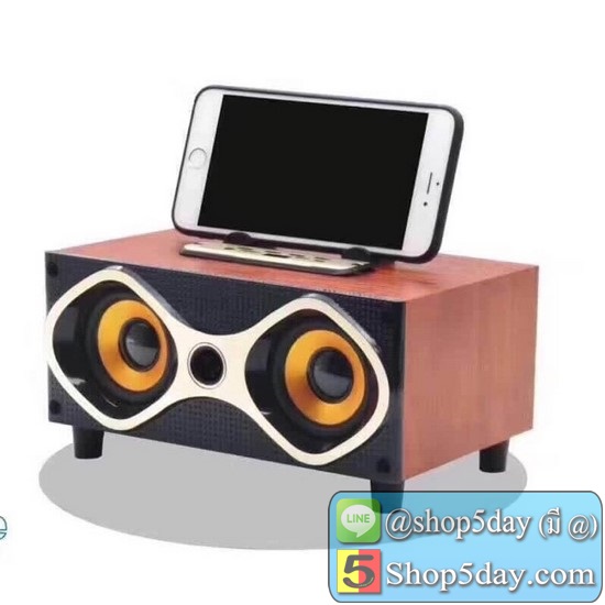 Wireless speaker series 6 ลำโพงบลูทูธ ลายไม้ ลำโพง รุ่น XM6 เสียงดัง เบสแน่น