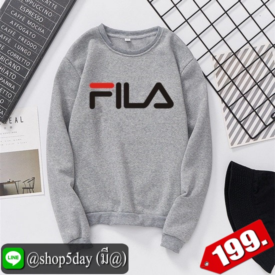 🔥 FILA เสื้อแขนยาวยอดฮิต ใส่ได้ทั้งหญิงและชาย