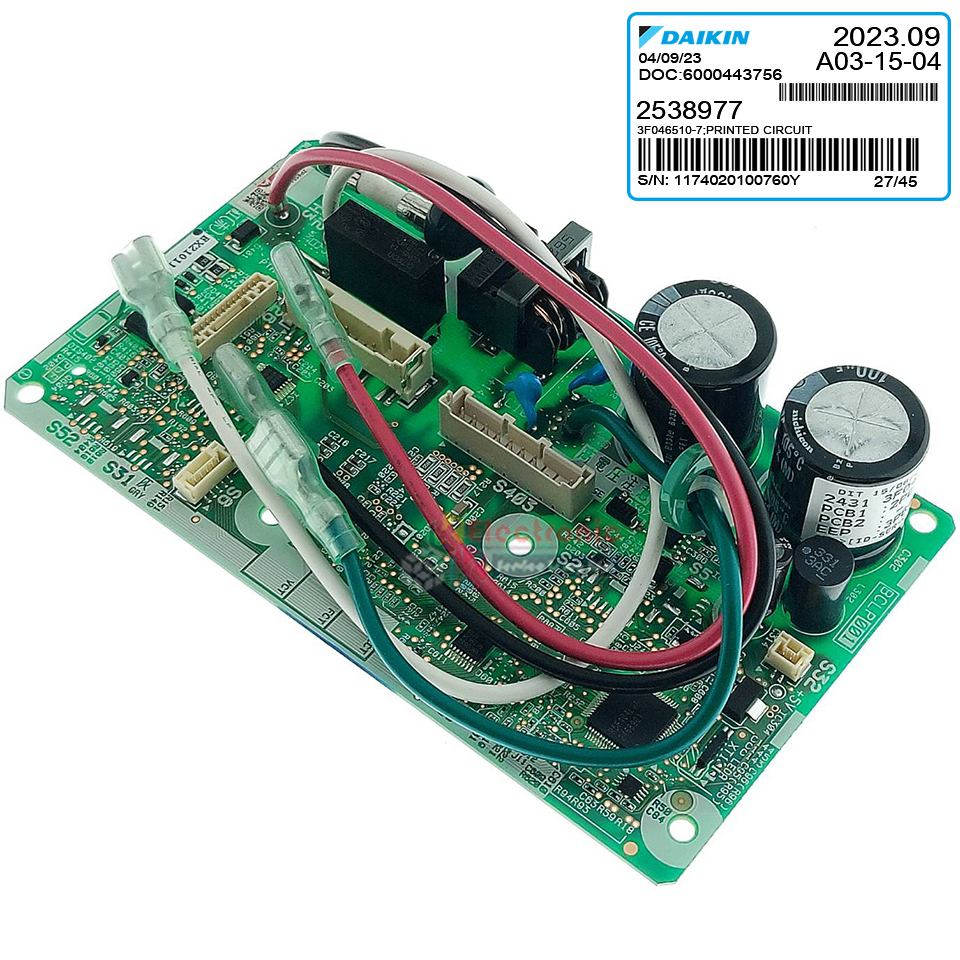 แผงบอร์ดแอร์คอยเย็นDAIKIN-ไดกิ้น รุ่น FTKQ12UV2S-อะไหล่ใหม่แท้บริษัท #อะไหล่แอร์DAIKIN