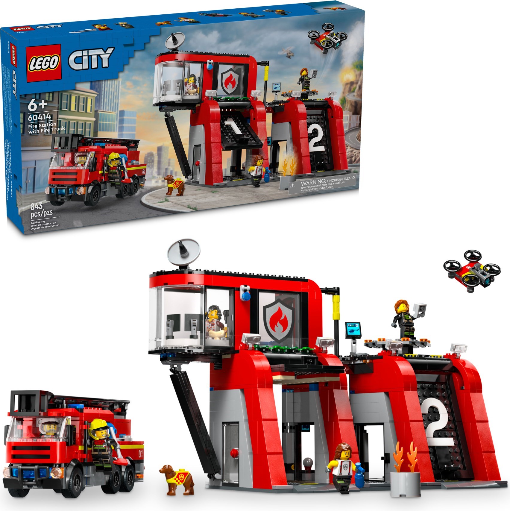 LEGO City เลโก้ 60414 Fire Station with Fire Truck