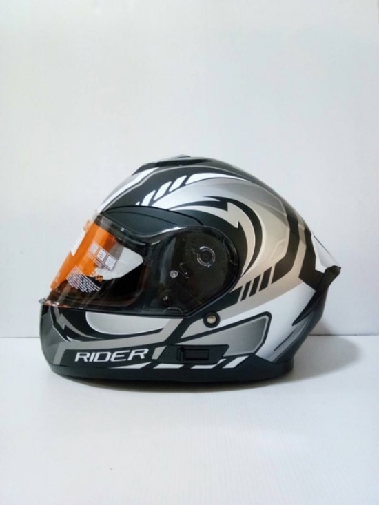 Rider หมวกกันน็อค รุ่น Hurricane แว่น 2 ชั้น นวมถายในถอดซักได้
