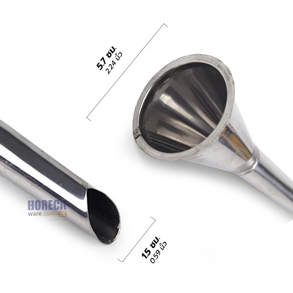 Sausage stuffing cone No. 10, 8 inches long, Metalek brand