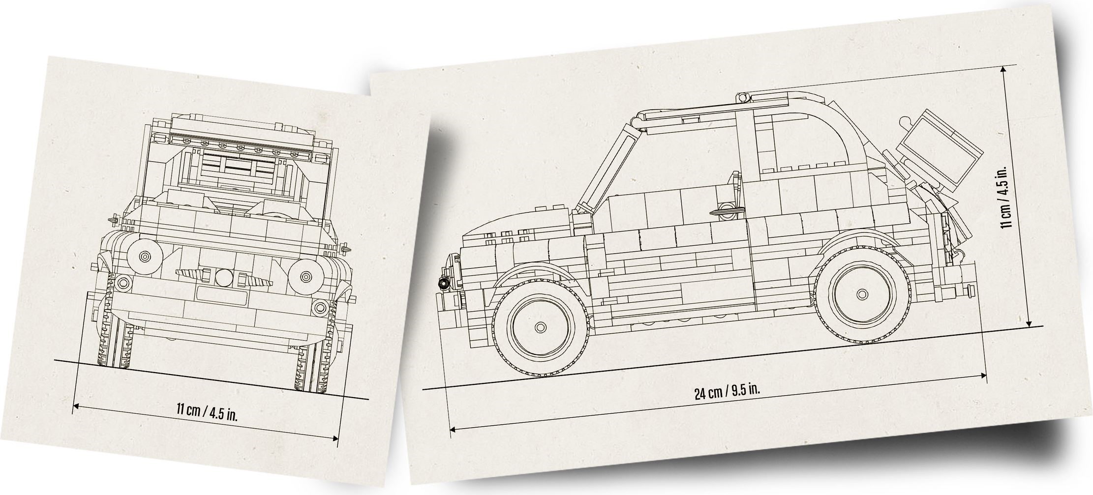 LEGO เลโก้ 77942 Fiat 500 Blue(England edition)