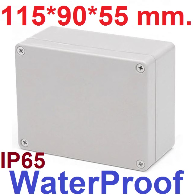 กล่องพลาสติกกันน้ำ F3 ขนาด 115*90*55 mm. เนื้อหนาแข็งแรงทนทาน ABS new material high end F-type waterproof IP65 plastic electrical junction box control panel box กล่องกันน้ำ
