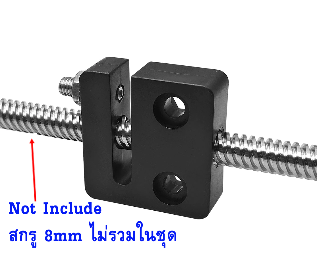 Openbuilds T8 Screw POM nut conversion seat Nut Block for Pitch 2mm Lead 4mm Trapezoidal Screw 3D Printer