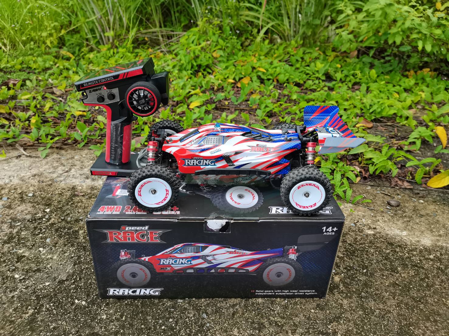 รถบังคับ WLTOYS 124008 RC 60KM/H 2.4GHZ มอเตบรัชเลสระบบ สปีดคอลโทล ระบายความร้อนด้วยพัดลม ชุดพร้อมเล่น RTF