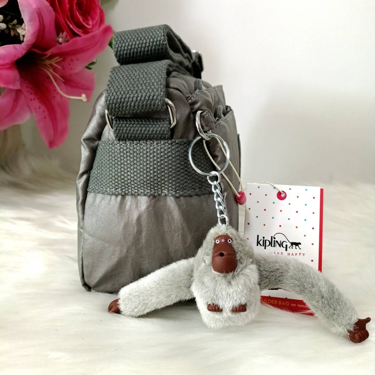 กระเป๋าสะพายkipling ผ้าไนล่อน คิปลิ้ง กระเป๋าคิปริ้ง outlet แท้