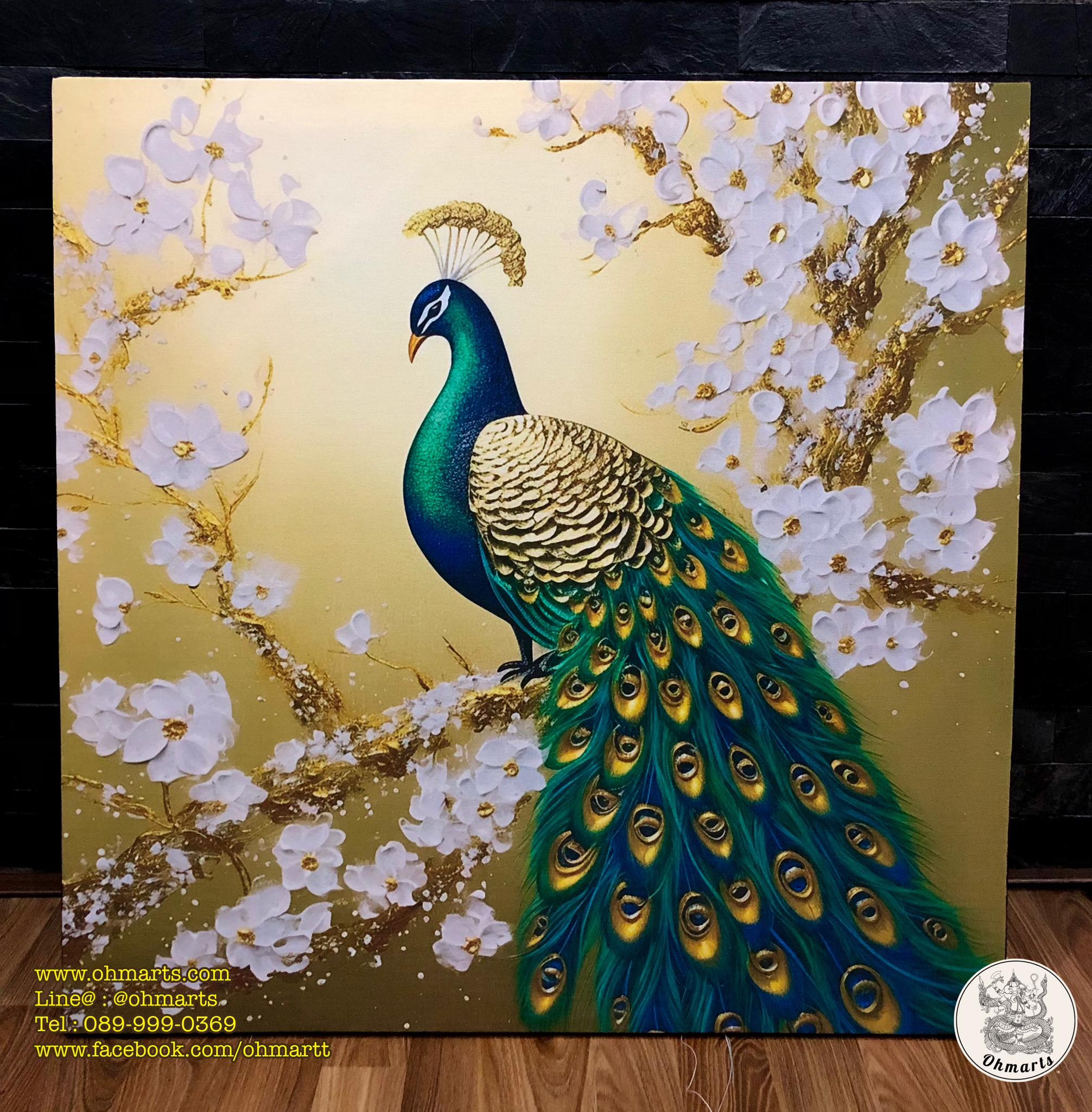 ศิลปะภาพพิมพ์นกยุง Peacock_01