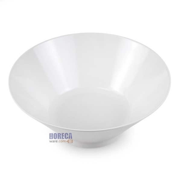 ชามกลมปากบานทรงญี่ปุ่น 8.5 นิ้ว สีขาว ตราปลายิ้ม