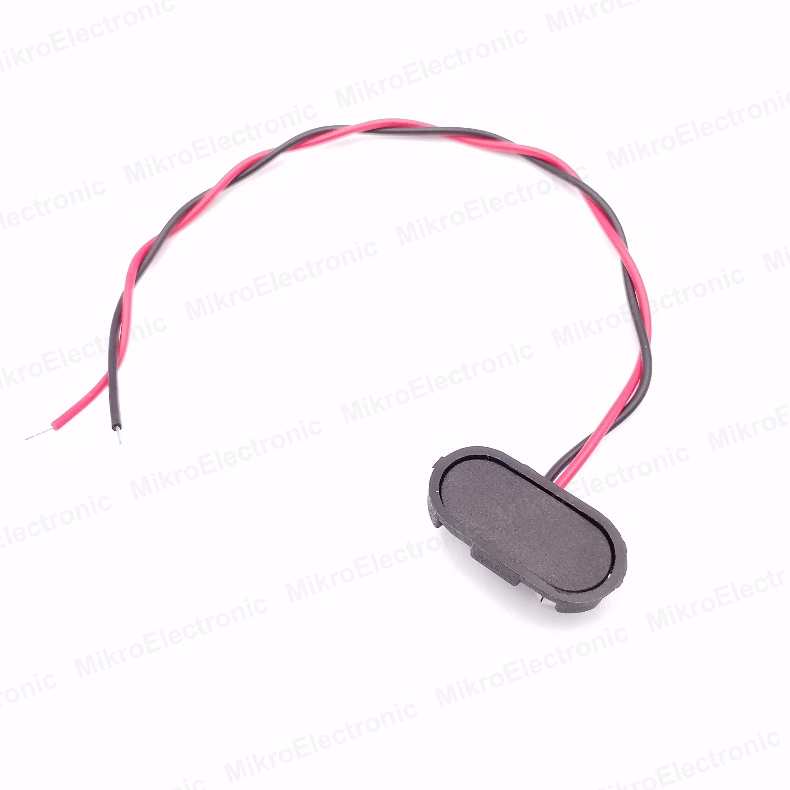 ขั้วถ่าน 9V รางถ่าน 9V สายไฟออกตรงกลาง T type 9V Battery Snap Connector clip Lead Wires holder Line length 15cm