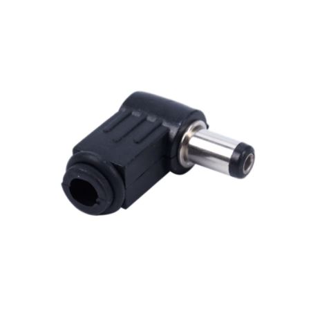 Jack DC Power Connector DC5.5*2.1*9mm. DC5521/25 Male Plug Right Angle L